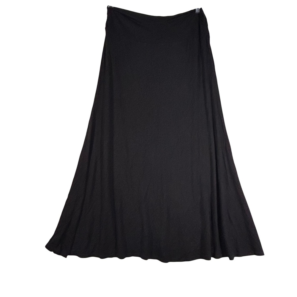 Boboau Black‎ Maxi Skirt Flowy Comfortable Stretch Waist XL Nordstrom